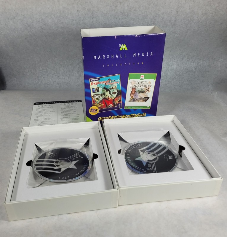 Marshall Media Double Pack Explorers Lost Treasures Of The World CD ROM PC 1995