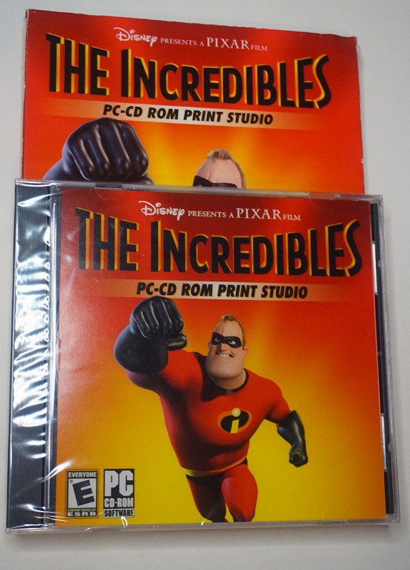 The Incredibles PC-CD ROM Disney Pixar Print Studio 2005 Windows Clip Art