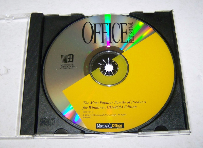 Microsoft Office Professional Version 4.3 - circa 1994 - vintage gallery