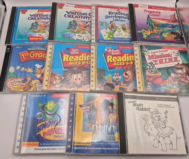 Vtg Reader Rabbit's Learning Company - Lot of 11 - PC Cd-Rom Games gallery