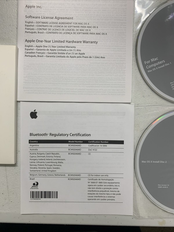 Apple iMac OS x 10.5.4 Everything Else Install Disc Install Discs & Manual 2008 gallery
