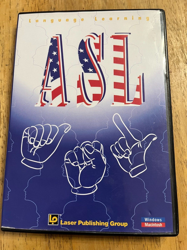 ASL American Sign Language Computer Based Training disc