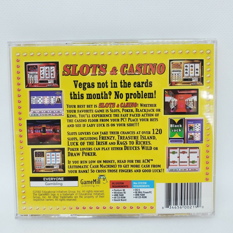 3 Complete Slots Table & Casino Games for PC & Mac CD GameMill 2002 Cards Fun gallery