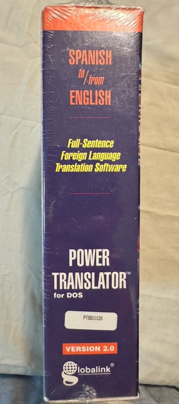Vintage Power Translator 2.0 for DOS Spanish to English 3.5” HD Floppy Disks NOS gallery