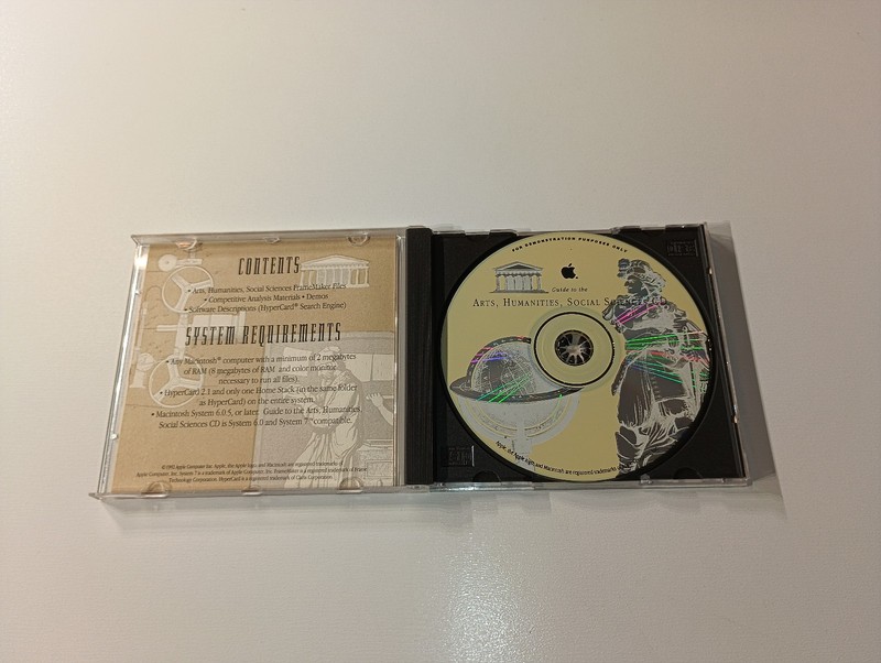 Apple Internal Edition Arts Humanities Social Sciences Macintosh CD ROM Mac 1992 gallery