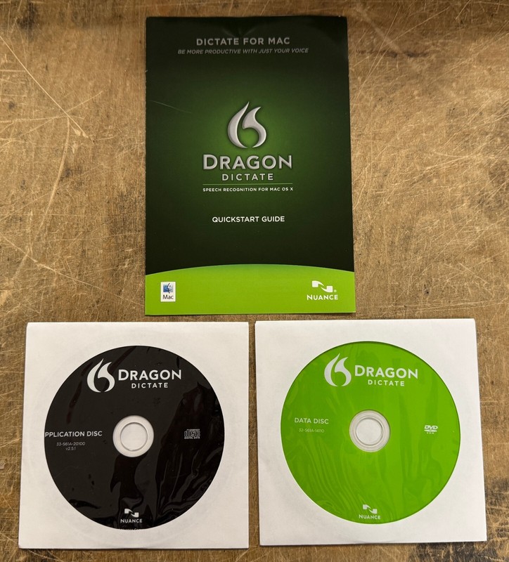 NUANCE DRAGON DICTATE v2.5.1 for Mac w/Registration Code