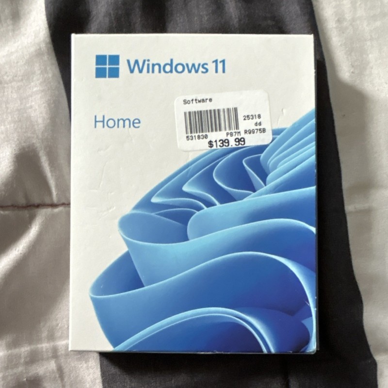 Microsoft Windows 11 Home Key plus instillation media