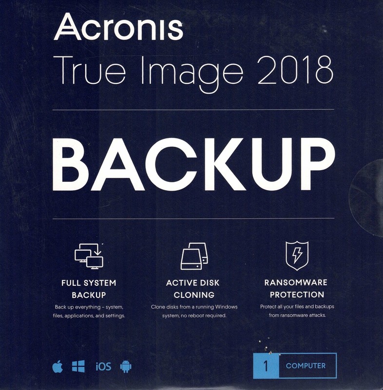 Acronis True Image 2018 | Physical CD & Key | New Old Stock