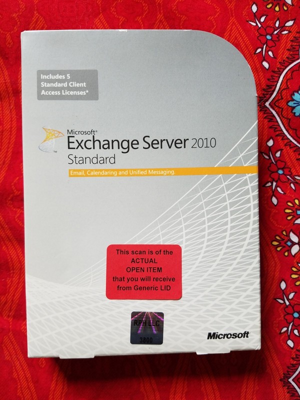 Open Box – 312-03977 Microsoft Windows Exchange Server 2010 Standard 5 CAL