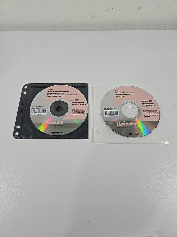 MICROSOFT OFFICE 2003 Professional Enterprise Edition 2 Disc SERVICE PACK 1