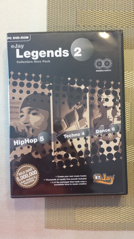 eJay Legends 2 (HipHop 5, Techno 4, Dance 6) Windows Vista / XP / 7 – EUC! AXL