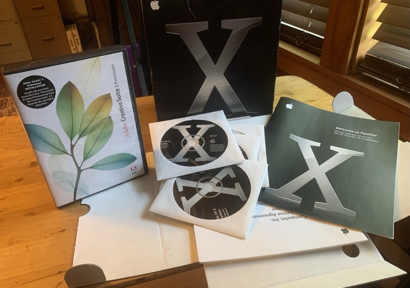 Mac OS X Panther Disc Set + Adobe Creative Suite 2 Premium
