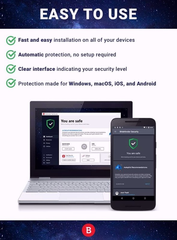 Bitdefender Total Security 2026 - 1 Year 3 Devices - Windows, Mac, Android, iOS gallery