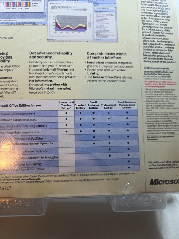 Microsoft Office Student and Teacher Edition 2003 Word Excel NEW SEALED gallery