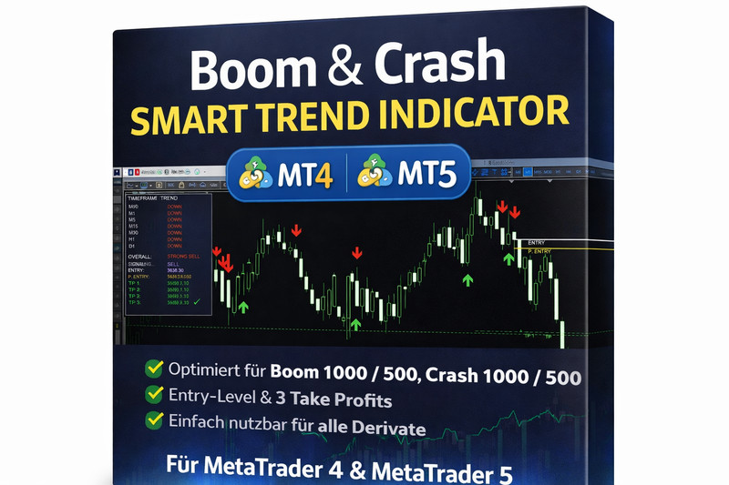 Boom & Crash Smart Trend Indicator | MT4 & MT5 | Accurate Buy & Sell Signals