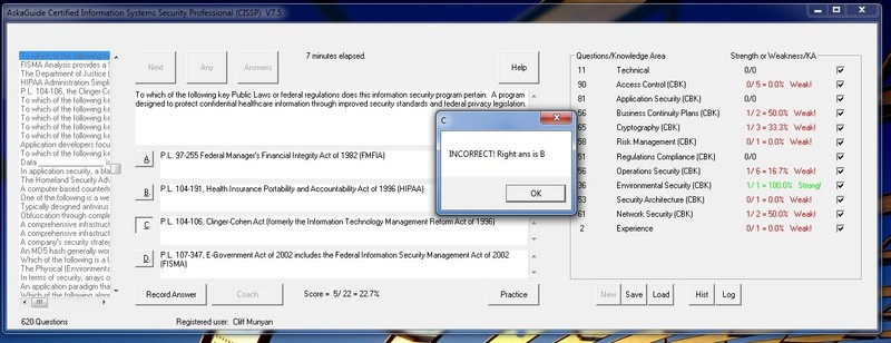 CISSP Exam Review Software for questions practice gallery
