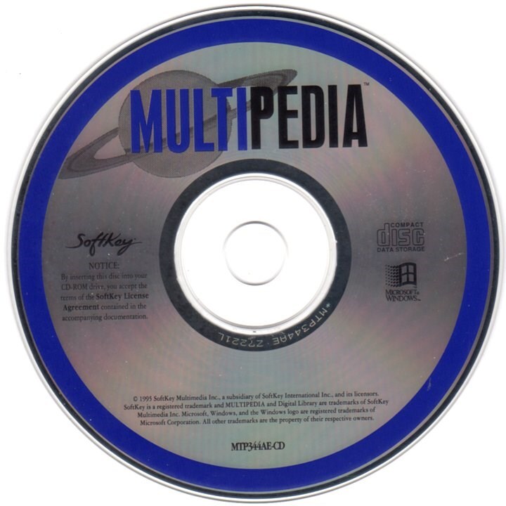 Multipedia (PC-CD, 1995) for Windows 3.1/95 – NEW CD in SLEEVE