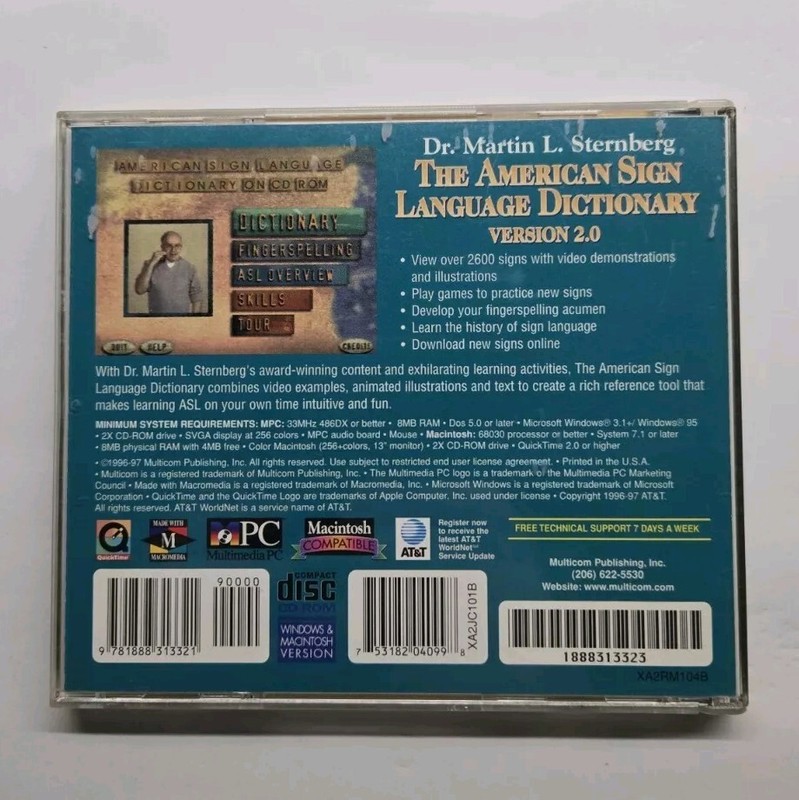 The American Sign Language Dictionary 2.0 (Win/Mac CD-ROM, 1997) gallery