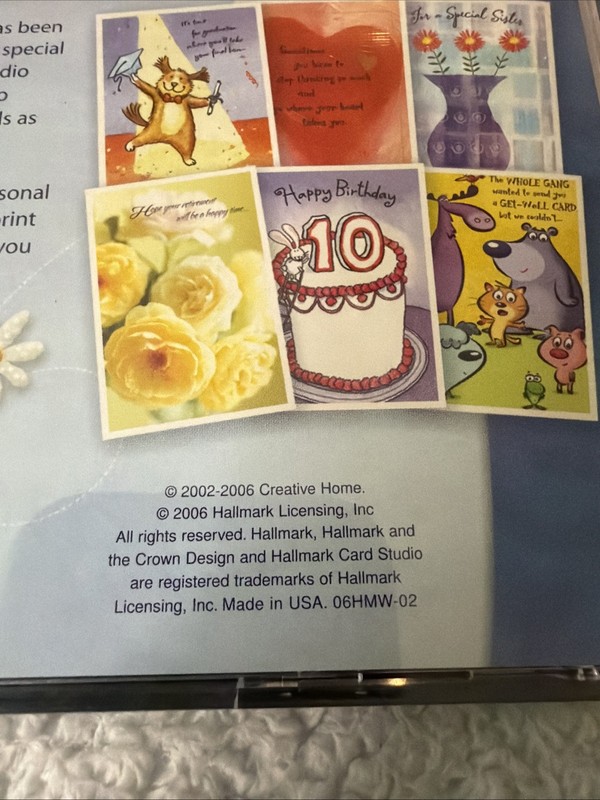 Hallmark Card Studio 2007 Deluxe Greeting Card Software 4 PC CD ROM CIB VTG gallery