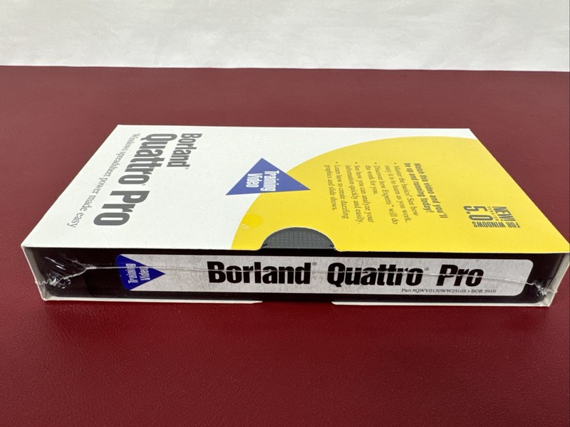 Borland Quattro Pro Training Video for Windows, Version 5.0 VHS, New Sealed gallery