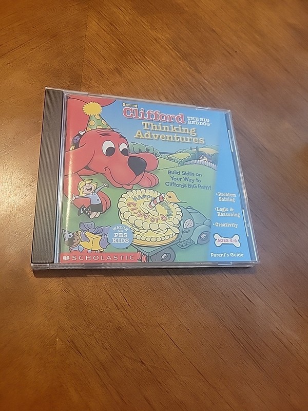 Clifford The Big Red Dog Thinking Adventures Scholastic CD-ROM Educational