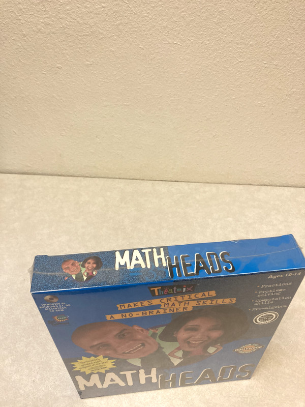 Math Heads By Theatrix PC MAC CD-ROM Ages 10-14 Vintage Sealed gallery