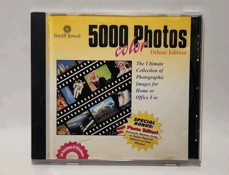 5000 Color Photos Deluxe Edition CD ROM Home/Office Swift Jewel 6232