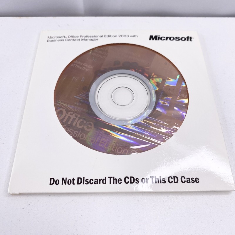 Microsoft Office 2003 Professional Edition + Business Contact Manager With Key