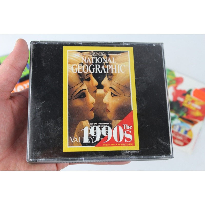 National Geographic The 1990’s CD-ROM 3 Disc Set Windows 95 98 Macintosh