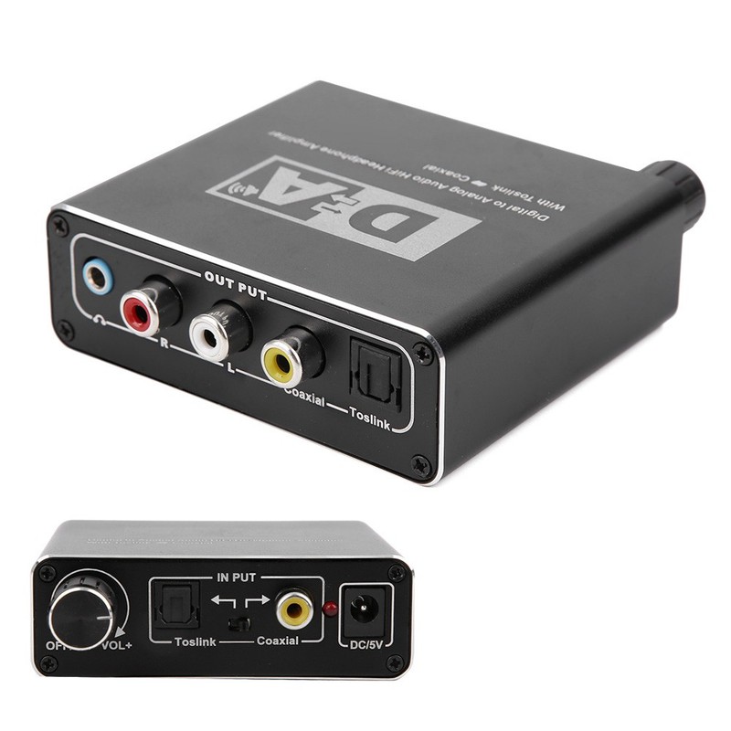 Portable Digital To Analog Audio Converter Optical Fiber DAC Converter Premium gallery