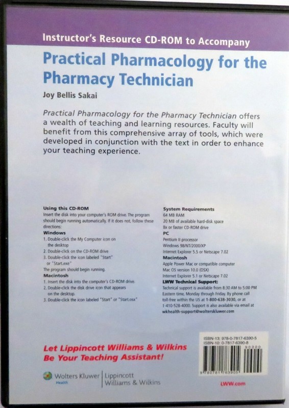 PHARMACY TECHNICIAN - 2 CD-ROMs, Separate Cases, Designed for Windows XP gallery
