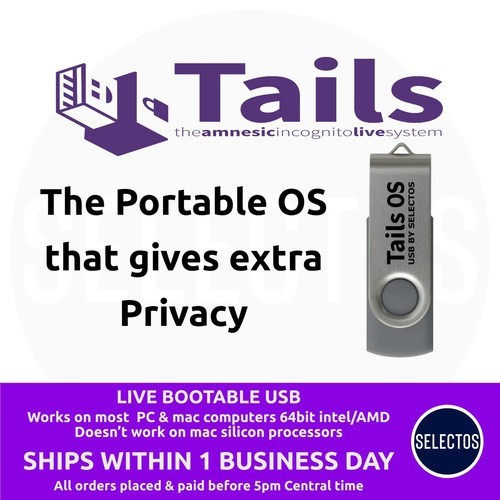 Tails Linux 7.7.2 Live USB – Private Secure Anonymous Operating System