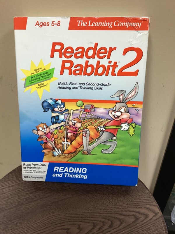 Kids: “The Learning Company”Reader Rabbit 2 Ages 5-8 Reading & Thinking P.O.