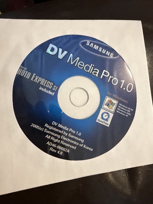 Samsung DV Media Pro 1.0 CD For Windows