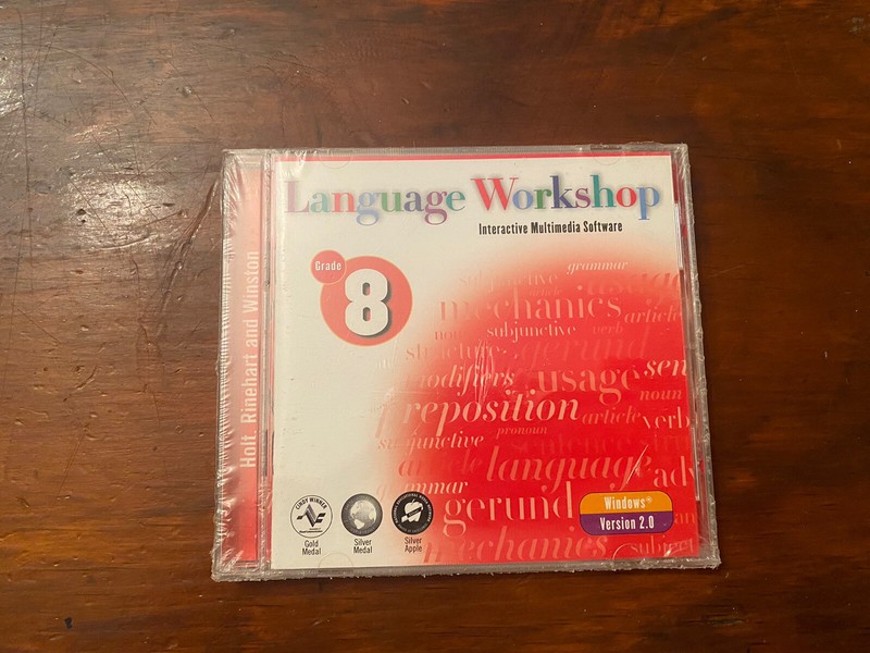 Language Workshop Grade 8 Interactive Multimedia Software Grammar Holt, Rinehart