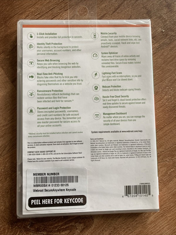 Webroot SecureAnywhere Internet Security 3-Devices Mac Windows PC Android iOS gallery