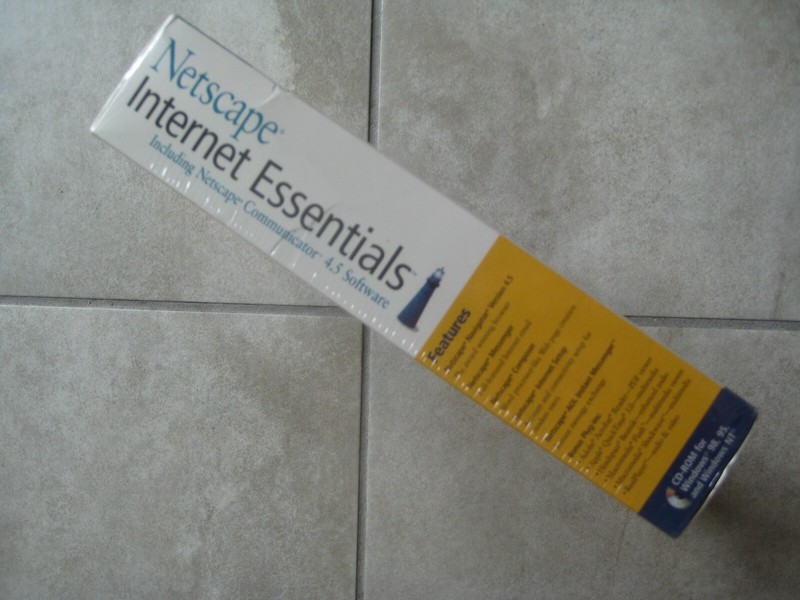 NEW Vintage 1998 90s NETSCAPE INTERNET ESSENTIALS Comm 4.5 PC Computer Windows gallery