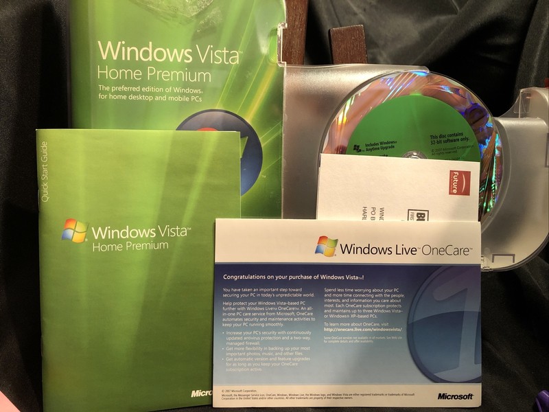Microsoft Windows Vista Home Premium Full MS WIN 32 Bit DVD! EXCELLENT! FREE S/H gallery