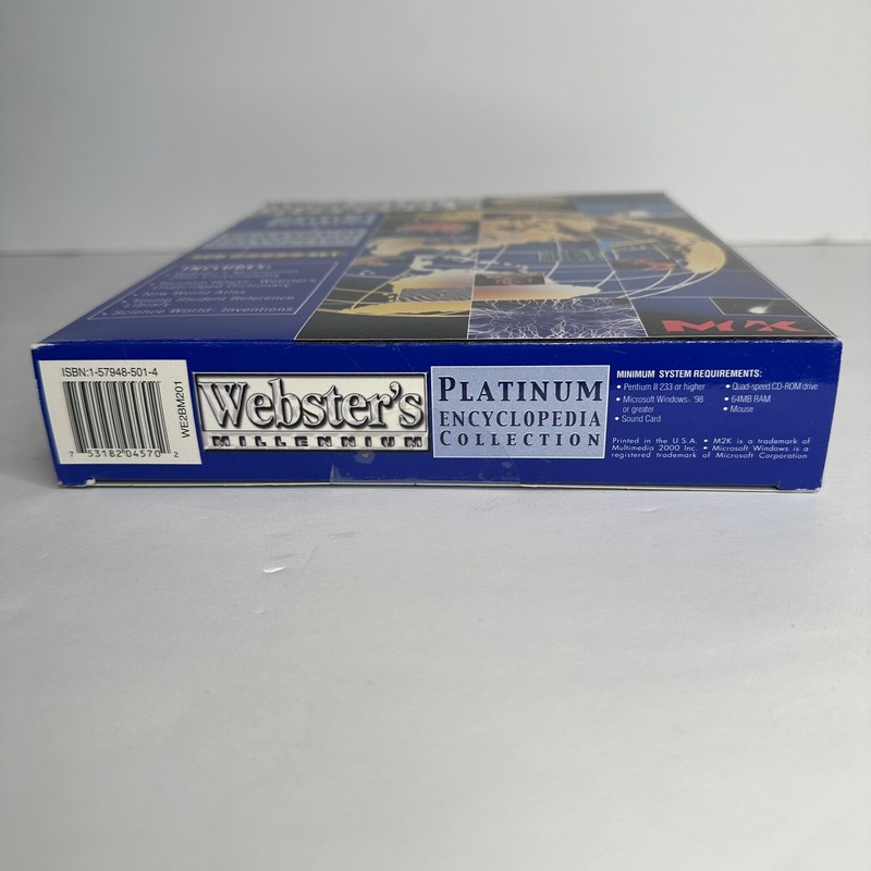 Webster’s Millennium 2003 Edition Platinum Encyclopedia Collection 5 CD Set gallery