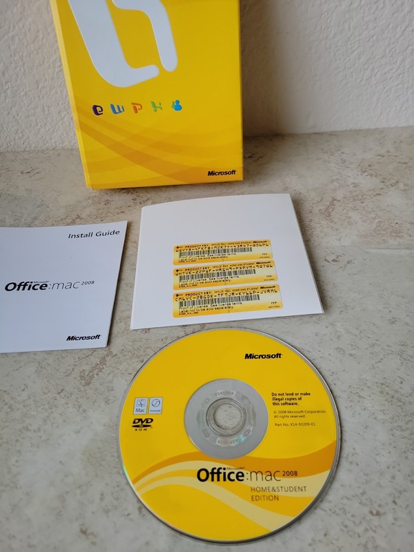 Microsoft Office 2008 Home & Student Edition for Mac with Three Product Keys+ gallery
