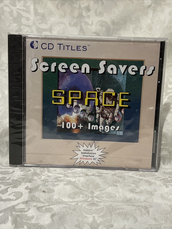 Vintage Space Screen savers CD-ROM for Windows 95 3.1 NEW Sealed Jewel Case