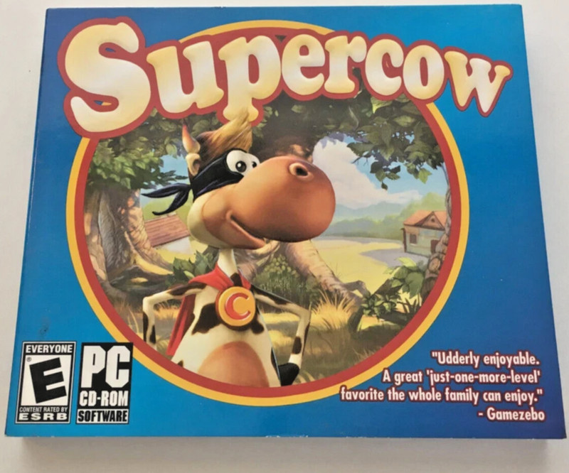 Supercow PC CD defeat evil professor farming sunny valley farm adventure game!