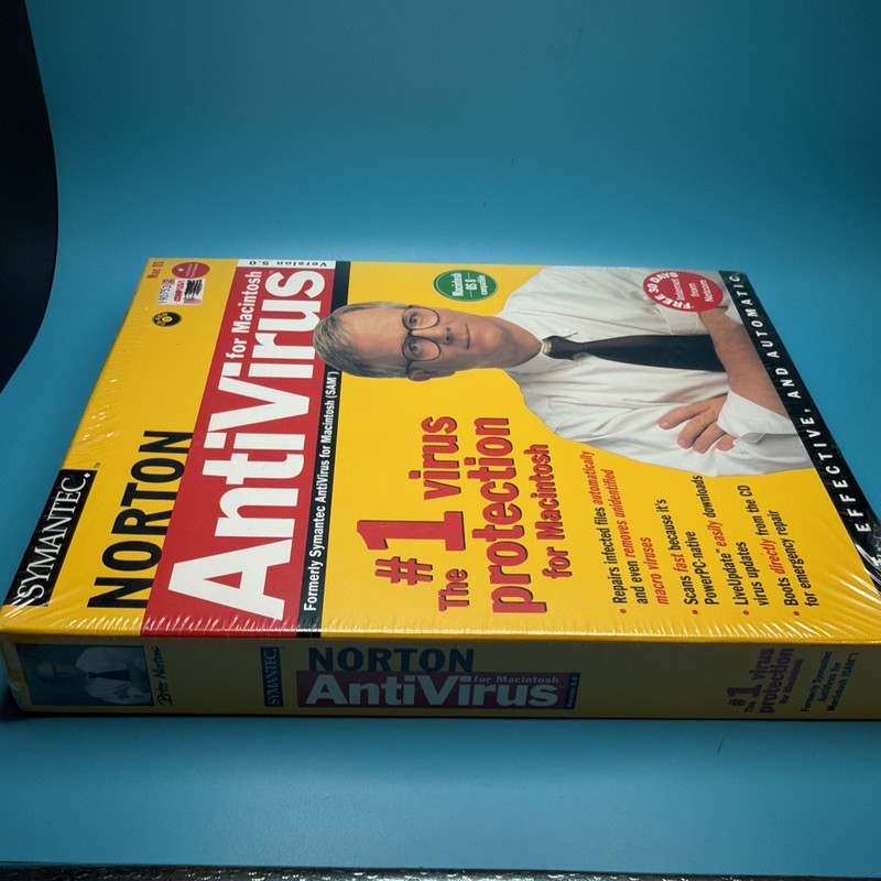 1998 Vintage New & Sealed Symantec Norton Antivirus for Macintosh Ver. 5.0 CDROM gallery