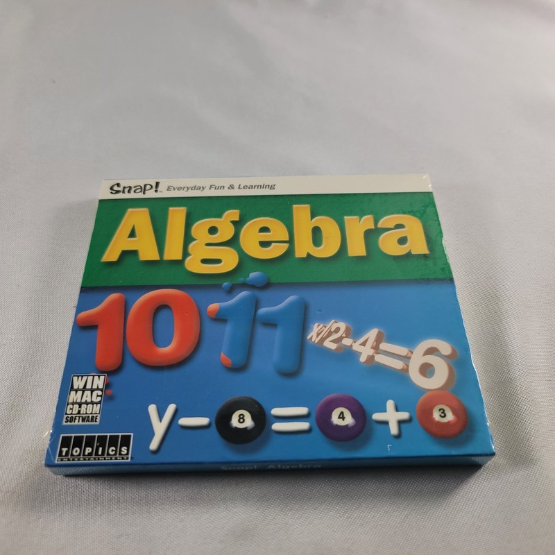 Snap Algebra Ages 11-15 Dual Platform Mac PC CD ROM Mathamatics 2003