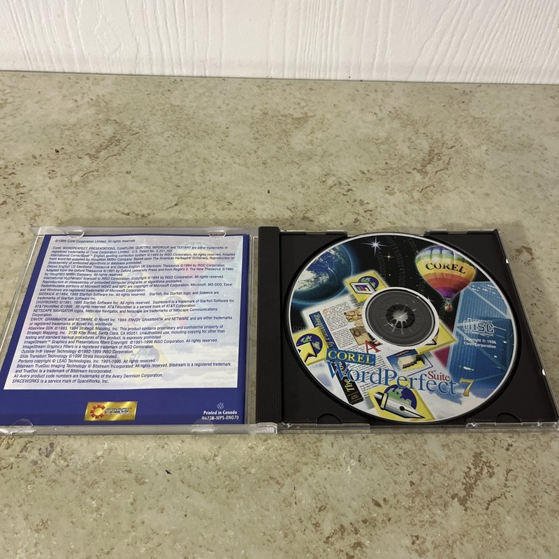 Corel WordPerfect Word Perfect 7 Suite PC / Windows 95 CD-ROM #2 gallery