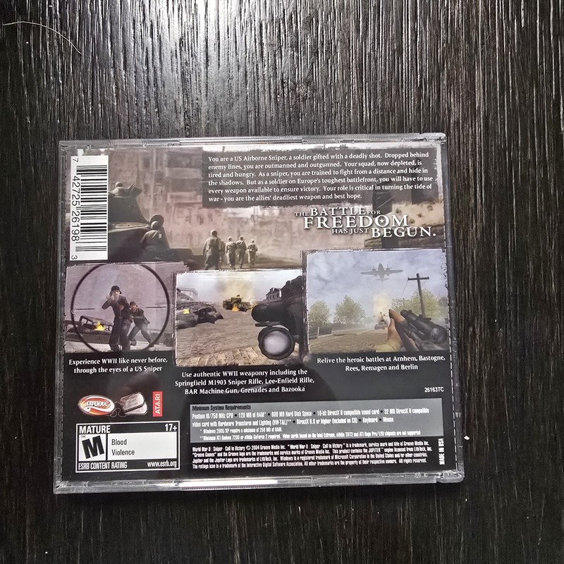 SNIPER WORLD WAR II CALL TO VICTORY PC CD-ROM VIDEO GAME gallery