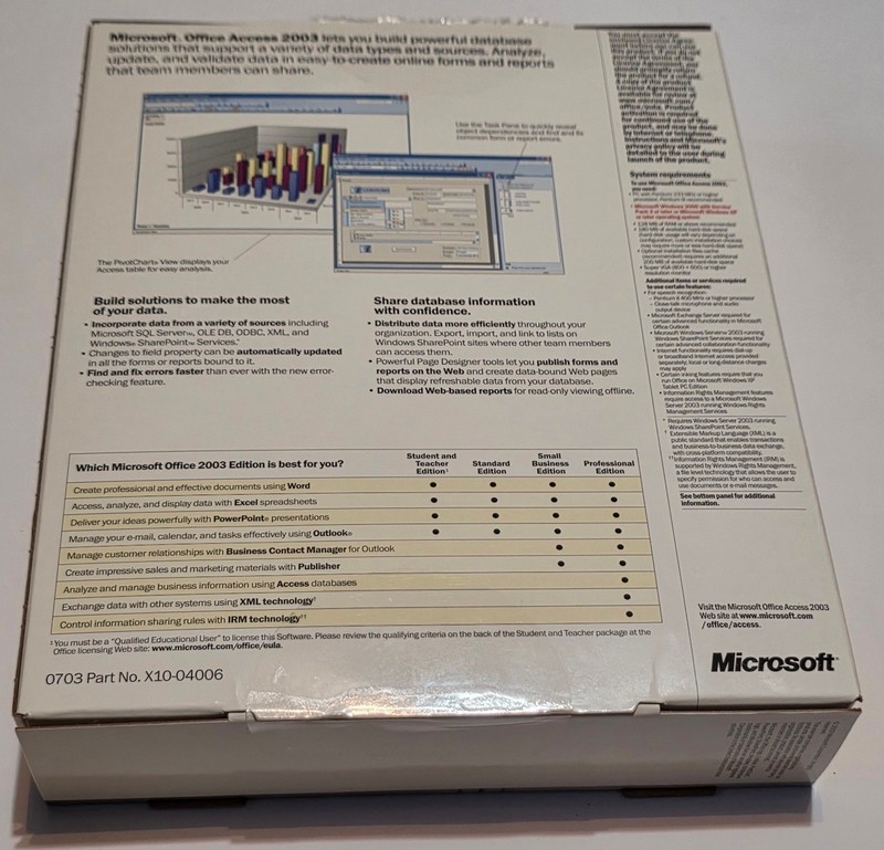 Microsoft Office Access 2003 Upgrade (UNSUPPORTED) gallery