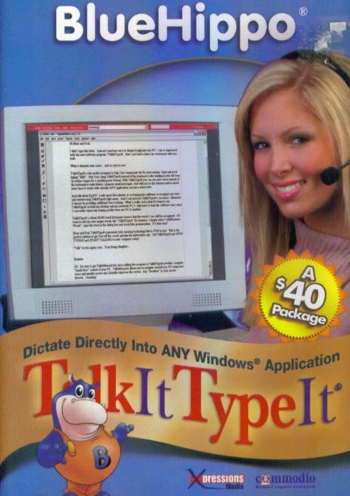 Talk It Type It PC CD dictate via voice into computer application, document, etc