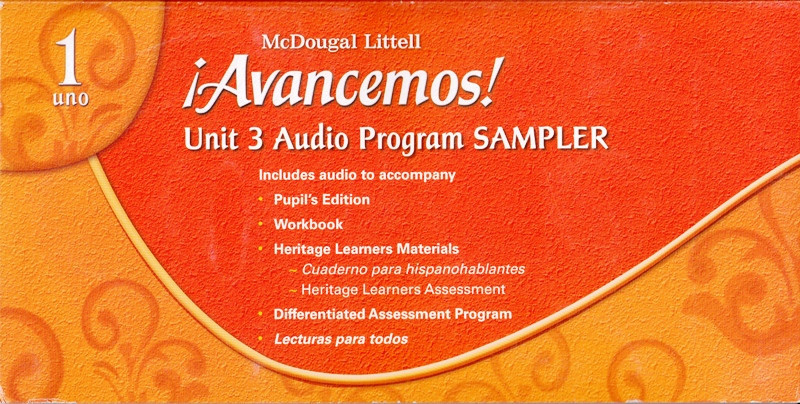 MCDOUGAL LITTELL AVANCEMOS 1: UNIT 3 AUDIO PROGRAM SAMPLER – NEW!