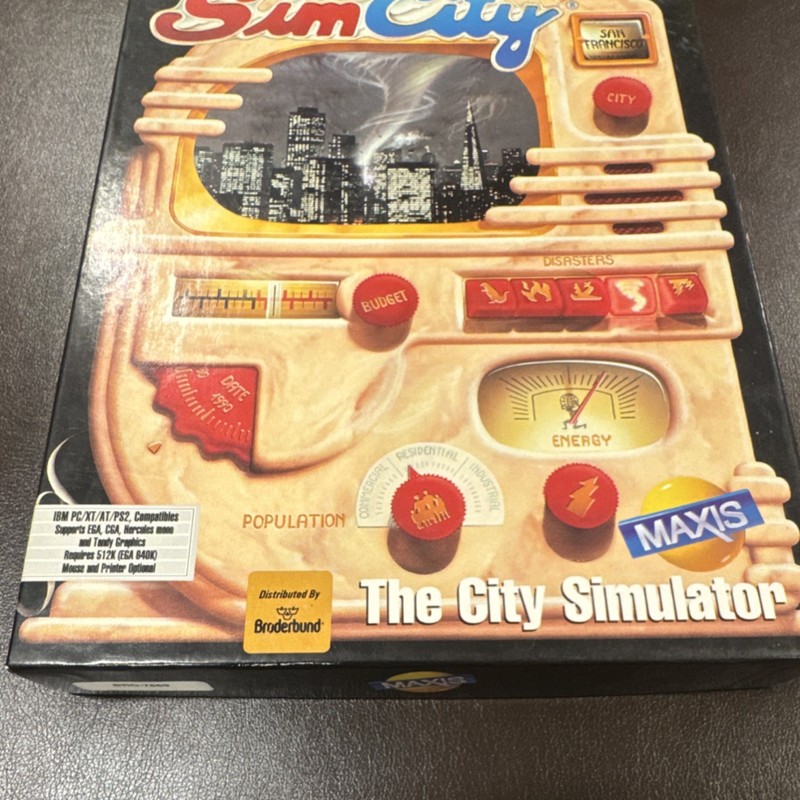 SimCity The City Simulator for DOS 3.5" Floppy Disk Set w/ Documentation Maxis gallery
